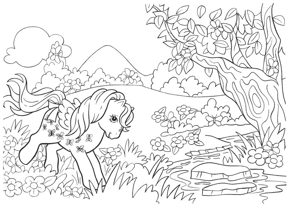 My Little Pony Coloring Pages Cartoons my little pony 8 Printable 2020 4499 Coloring4free