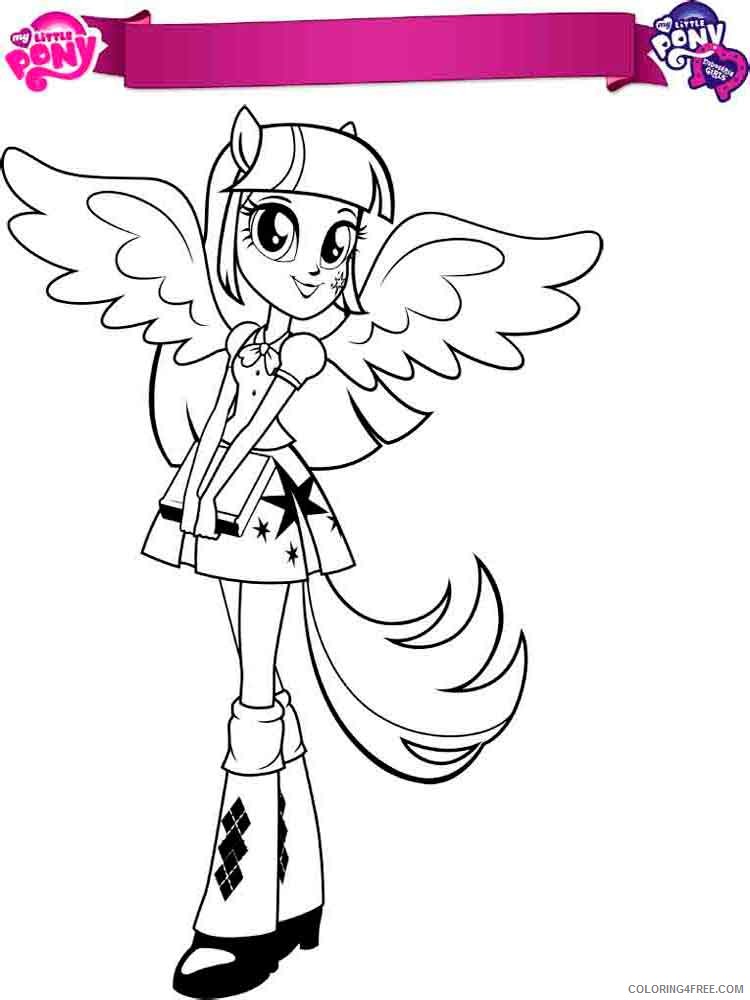My Little Pony Coloring Pages Cartoons my little pony equestria girls 1 Printable 2020 4538 Coloring4free