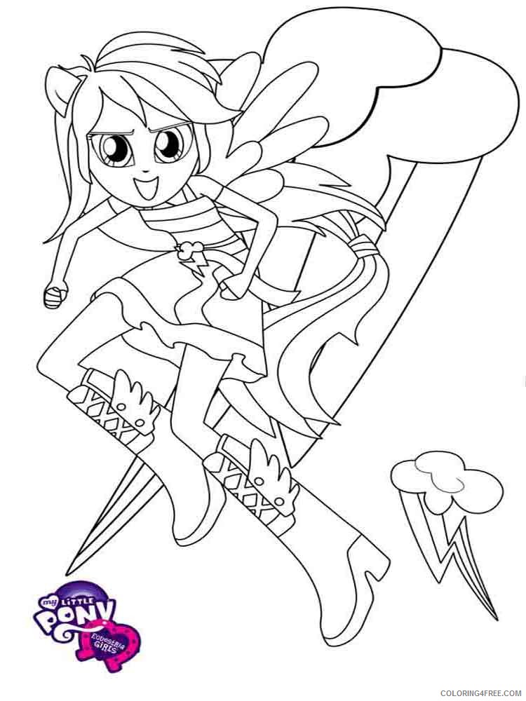 My Little Pony Coloring Pages Cartoons my little pony equestria girls 16 Printable 2020 4543 Coloring4free
