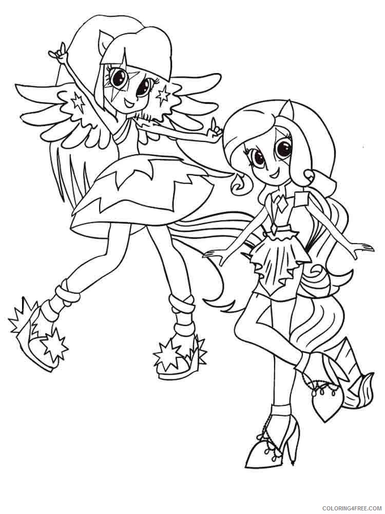 My Little Pony Coloring Pages Cartoons my little pony equestria girls 21 Printable 2020 4547 Coloring4free