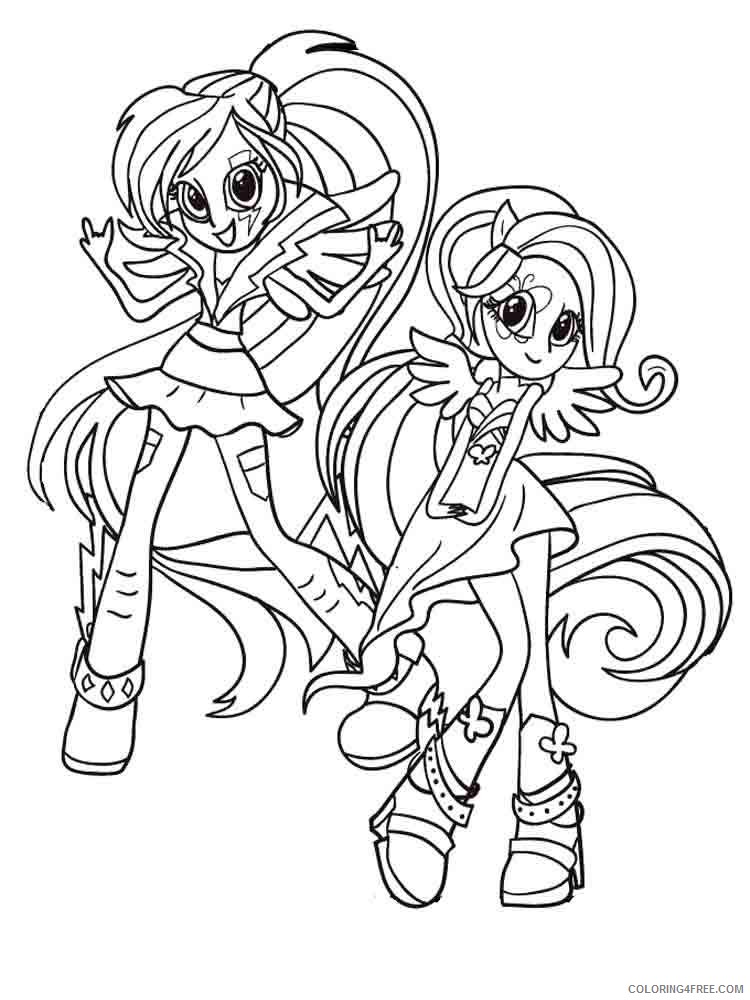 My Little Pony Coloring Pages Cartoons my little pony equestria girls 24 Printable 2020 4550 Coloring4free