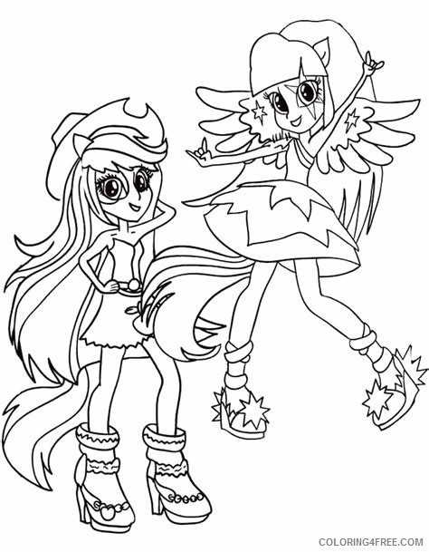 My Little Pony Equestria Girls Coloring Pages Cartoons Color Equestria Girls Printable 2020 4594 Coloring4free