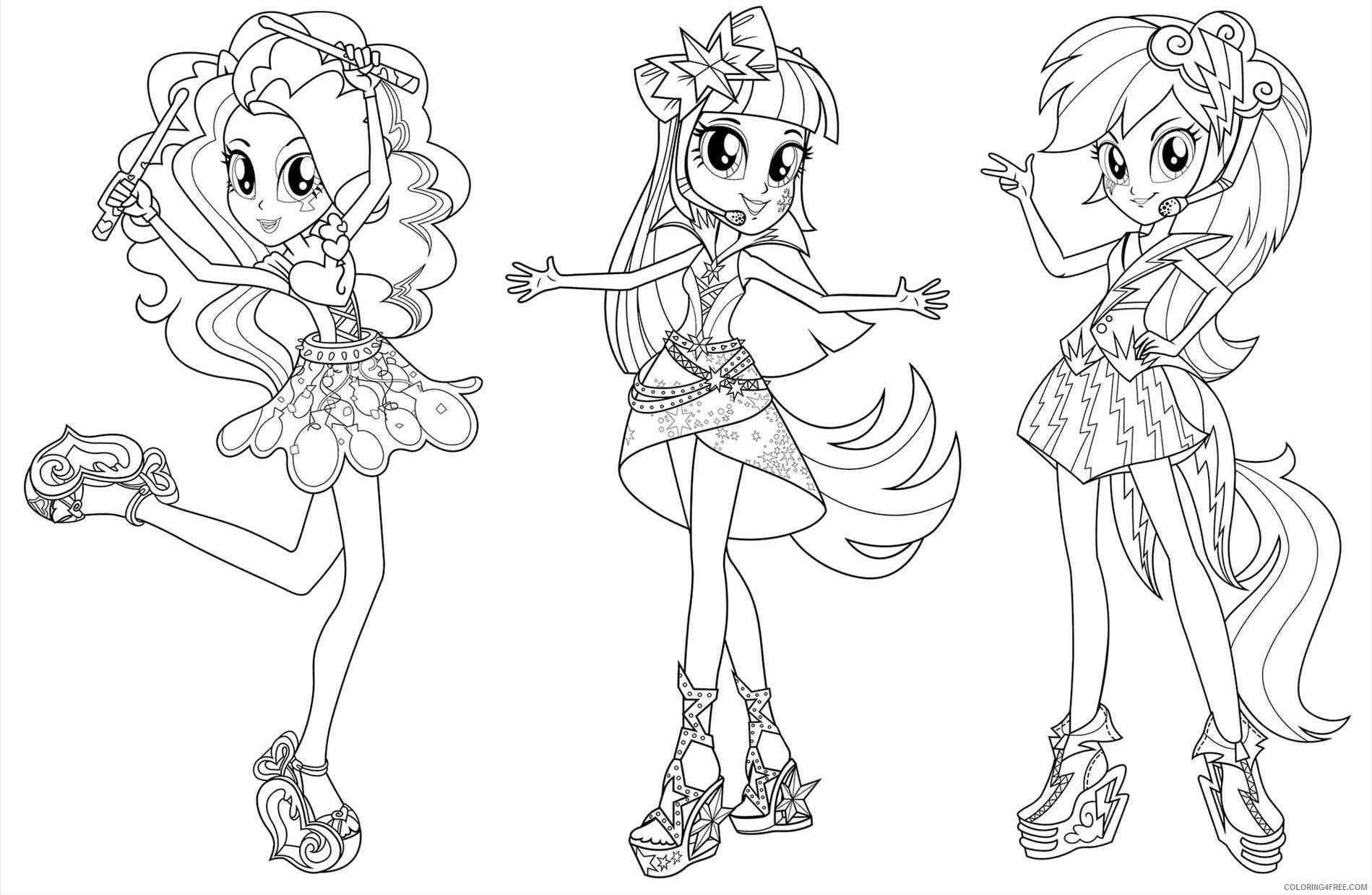 My Little Pony Equestria Girls Coloring Pages Cartoons Equestria Girls Printable 2020 4600 Coloring4free