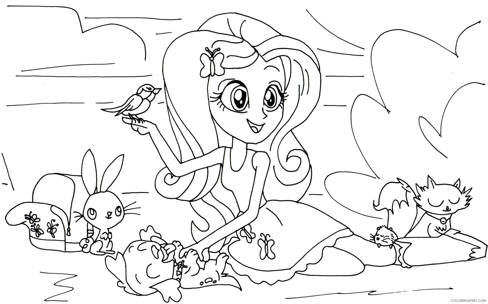 My Little Pony Equestria Girls Coloring Pages Cartoons Free Equestria Girls Printable 2020 4607 Coloring4free