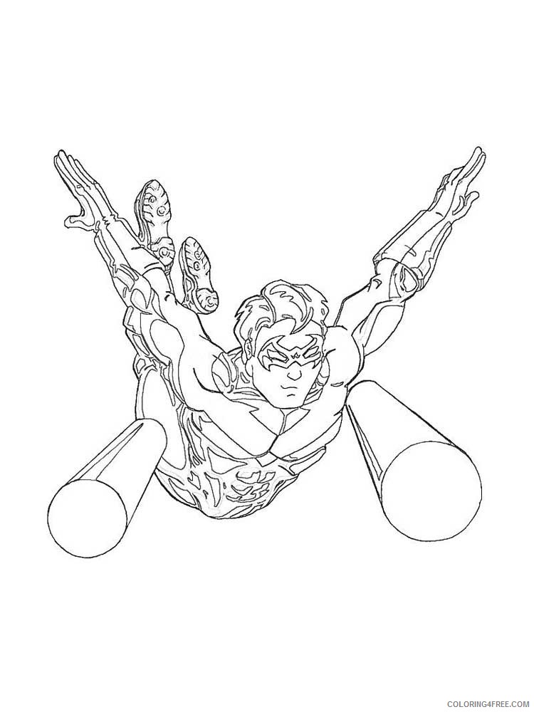 Nightwing Coloring Pages Superheroes Printable 2020 Coloring4free
