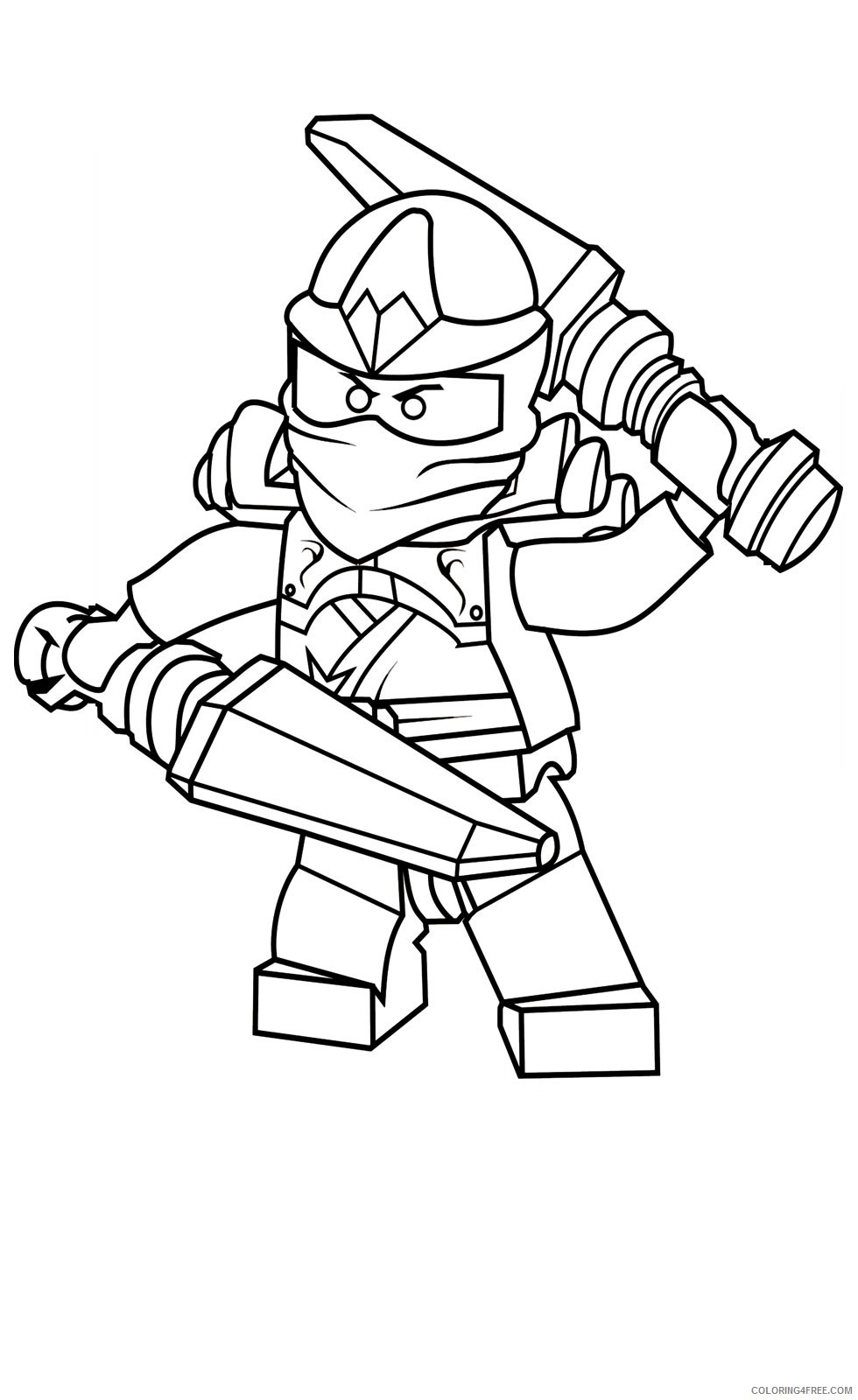 Ninjago Coloring Pages Cartoons Free Lego Ninjago Printable 2020 4641 Coloring4free