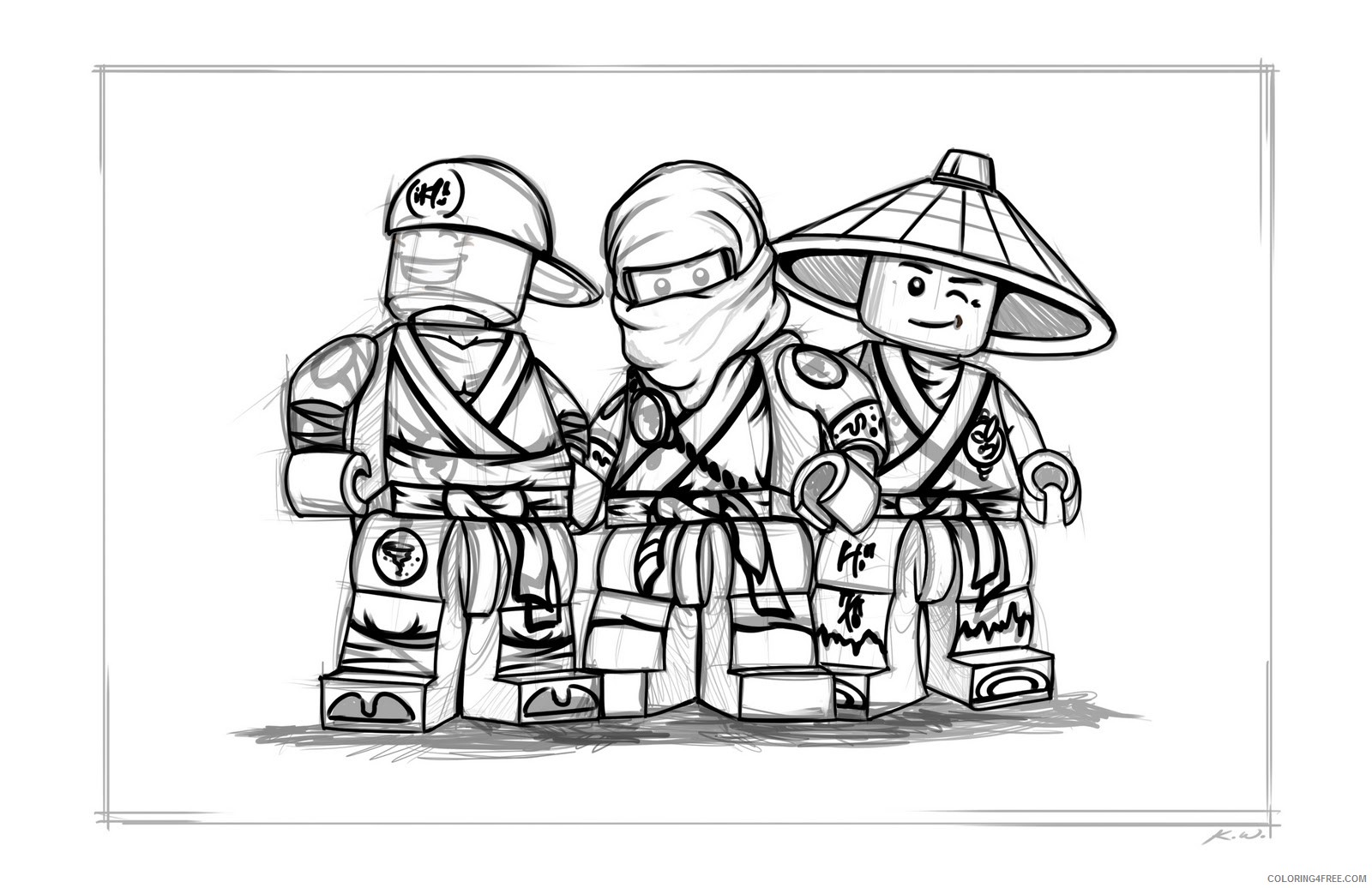 Ninjago Coloring Pages Cartoons Lego Ninjago 3 Printable 2020 4663 Coloring4free