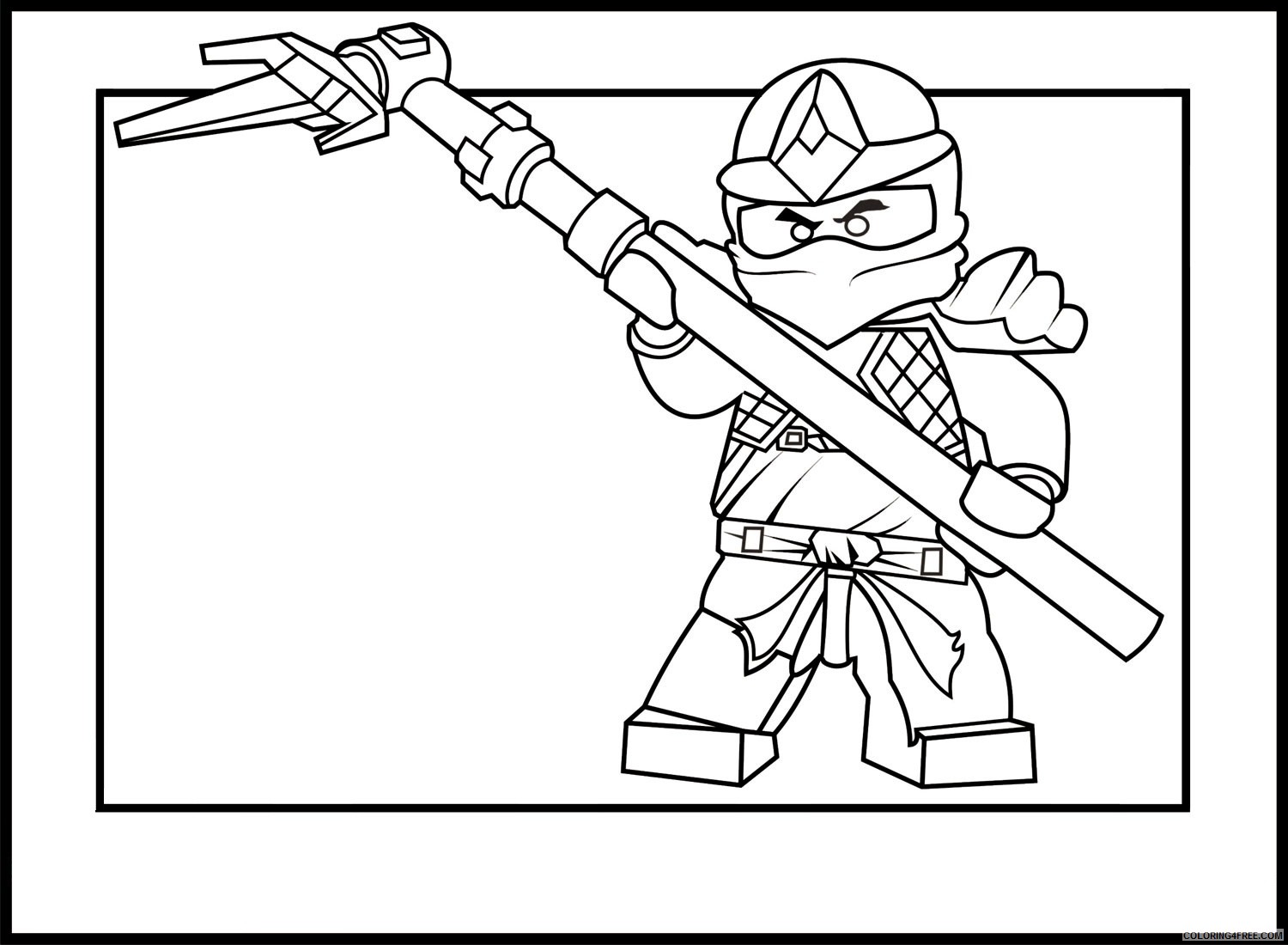Ninjago Coloring Pages Cartoons Ninjago Kai Printable 2020 4731 Coloring4free