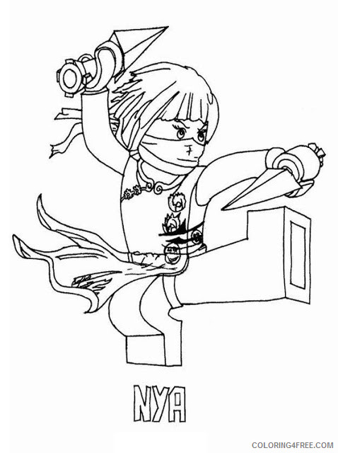 Ninjago Coloring Pages Cartoons Ninjago Nya Printable 2020 4716 Coloring4free