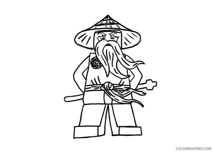 Ninjago Coloring Pages Cartoons Ninjago sensei Wu Printable 2020 4738 Coloring4free