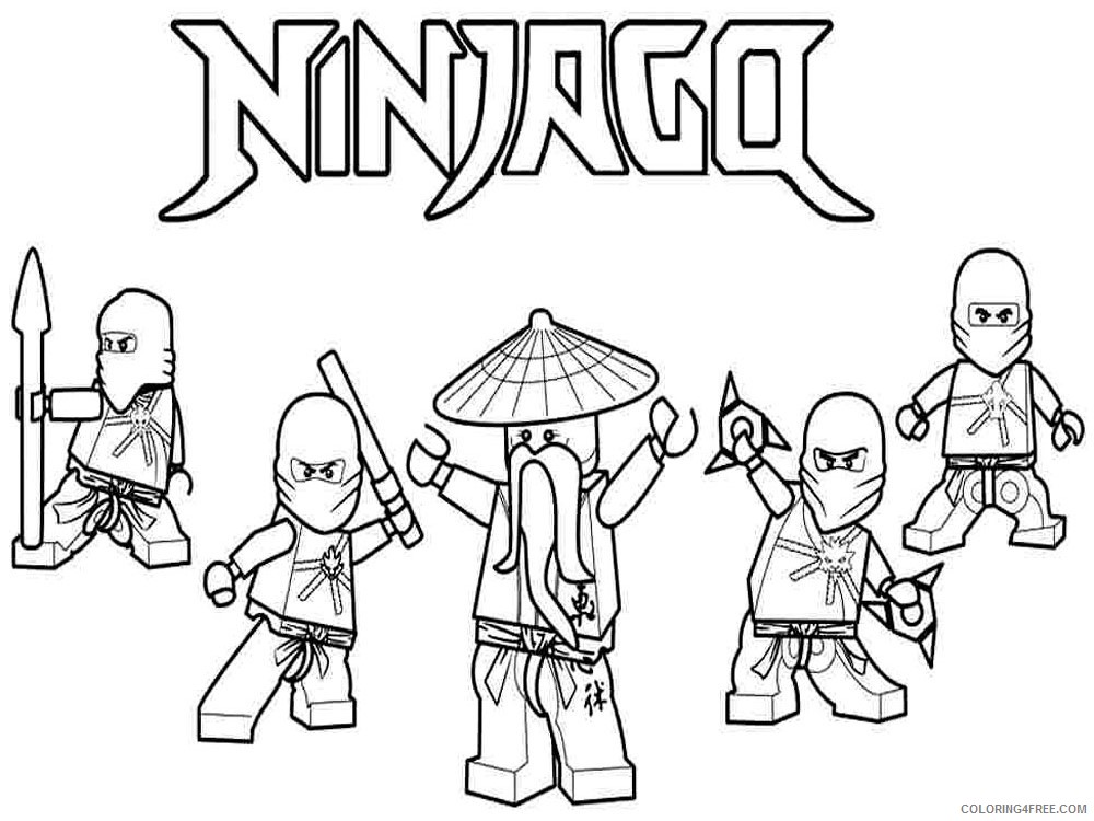 Ninjago Coloring Pages Cartoons lego ninjago for boys 4 Printable 2020 4685 Coloring4free