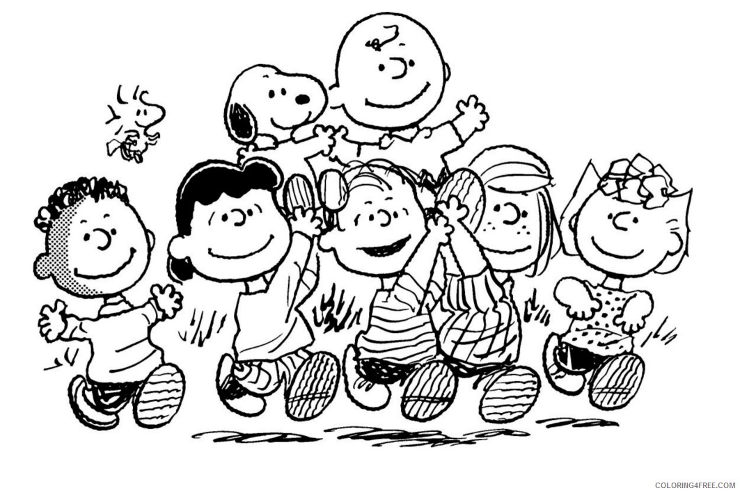 Peanuts Coloring Pages Cartoons Peanuts Snoopy Printable 2020 4808 Coloring4free