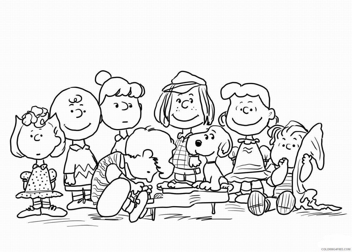 Peanuts Coloring Pages Cartoons peanut movie_7 Printable 2020 4804 Coloring4free
