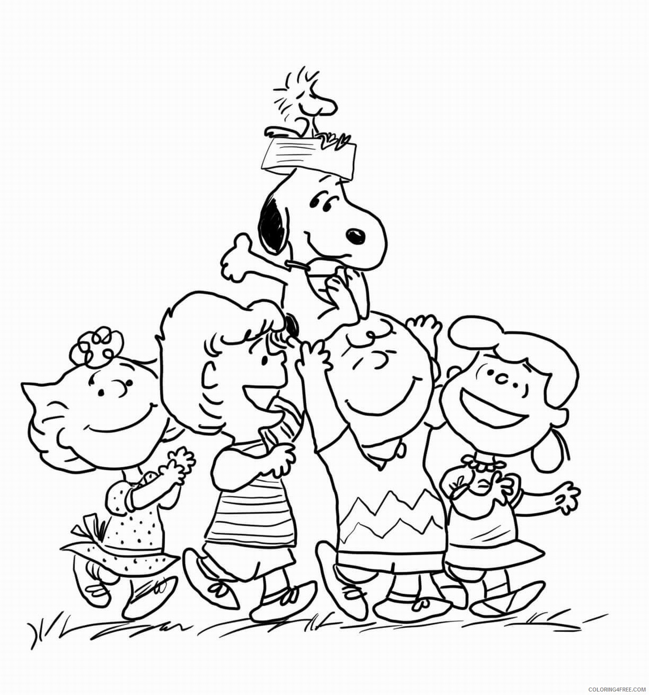 Peanuts Coloring Pages Cartoons peanut movie_9 Printable 2020 4806 Coloring4free