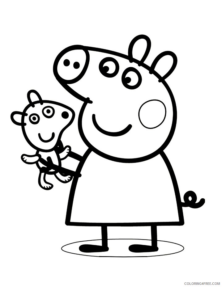 Peppa Pig Coloring Pages Cartoons 1582685973_peppa pig pictures to colour central image Printable 2020 4813 Coloring4free