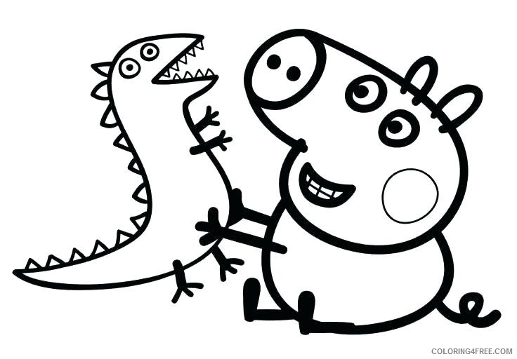 Peppa Pig Coloring Pages Cartoons Cartoon Peppa Pig Printable 2020 4814 Coloring4free