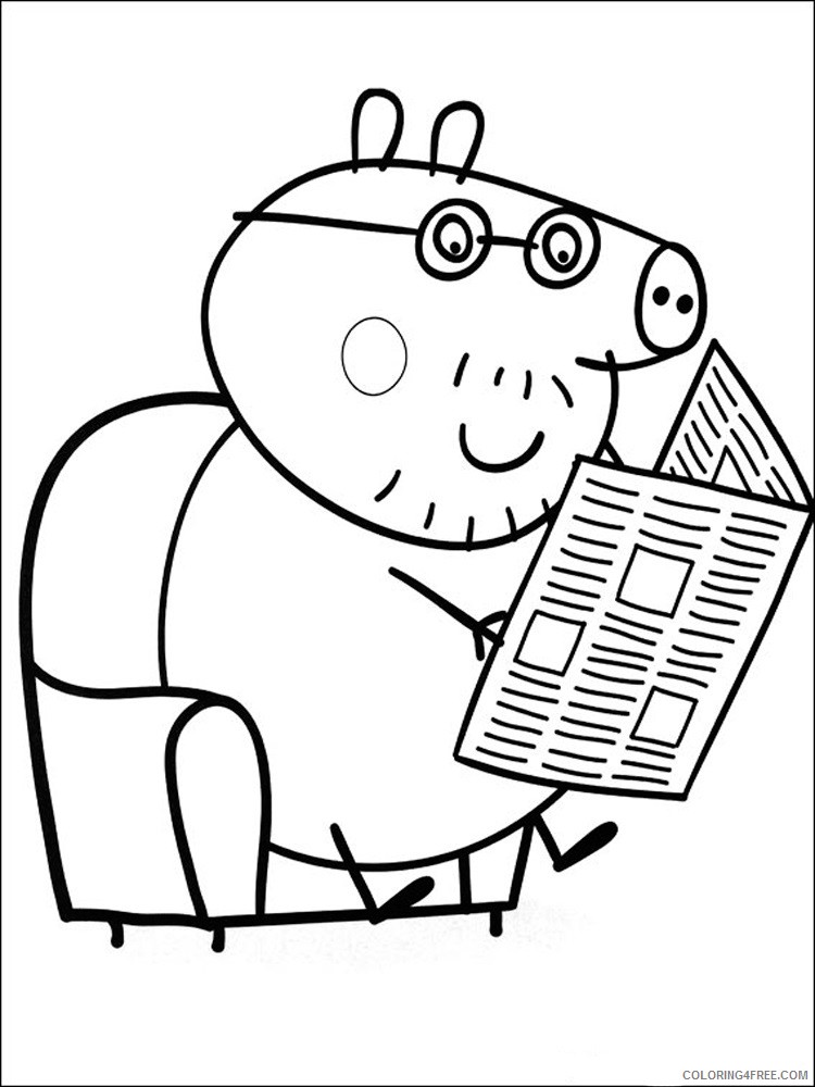 Peppa Pig Coloring Pages Cartoons peppa pig 5 Printable 2020 4853 Coloring4free