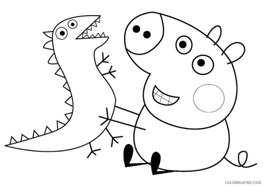 Peppa Pig Coloring Pages Cartoons peppaear Printable 2020 4826 Coloring4free