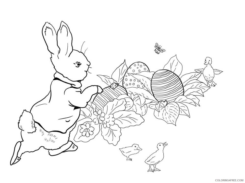Peter Rabbit Coloring Pages Cartoons Peter Rabbit 11 Printable 2020 4899 Coloring4free