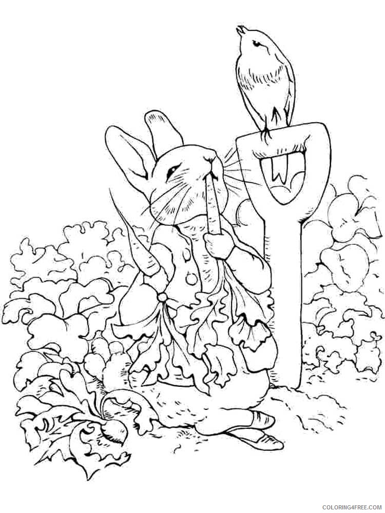 Peter Rabbit Coloring Pages Cartoons Peter Rabbit 5 Printable 2020 4903 Coloring4free