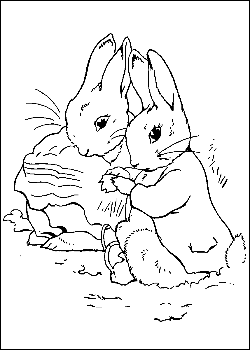 Peter Rabbit Coloring Pages Cartoons peter rabbit11 Printable 2020 4880 Coloring4free