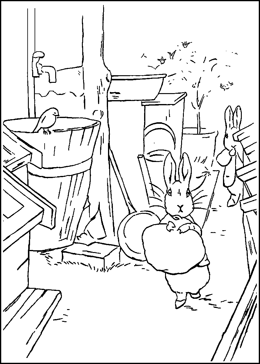 Peter Rabbit Coloring Pages Cartoons peter rabbit12 Printable 2020 4881 Coloring4free