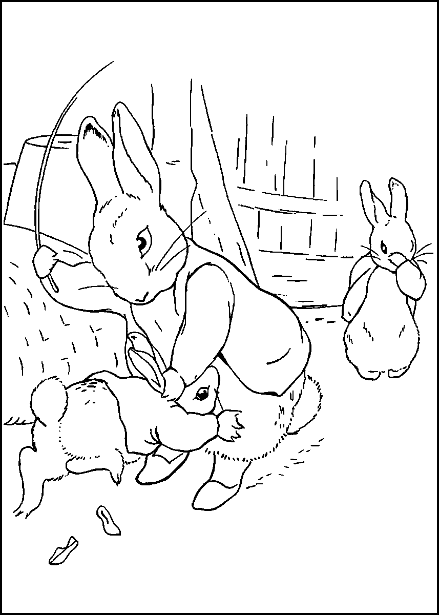 Peter Rabbit Coloring Pages Cartoons peter rabbit13 Printable 2020 4882 Coloring4free