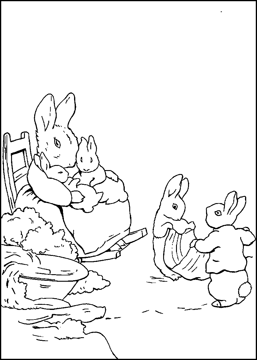 Peter Rabbit Coloring Pages Cartoons peter rabbit15 Printable 2020 4884 Coloring4free