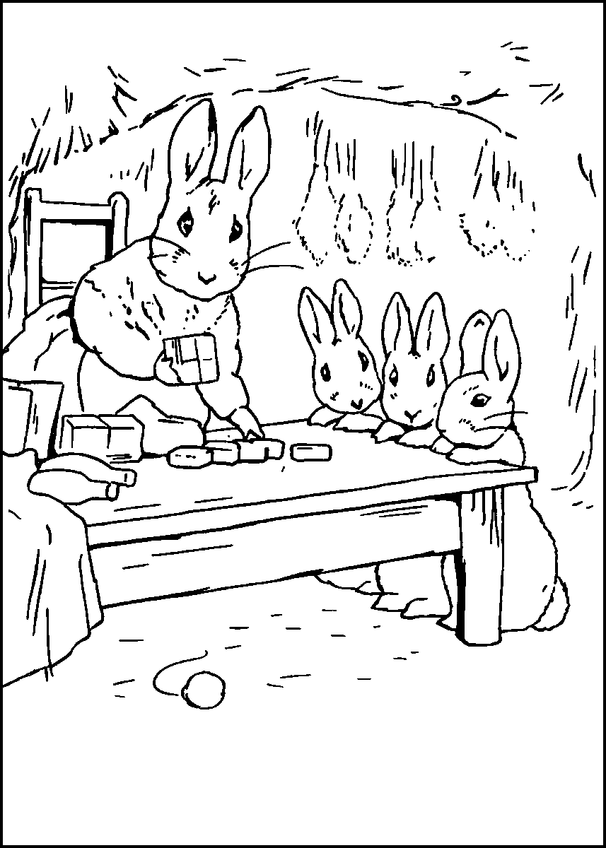 Peter Rabbit Coloring Pages Cartoons peter rabbit16 Printable 2020 4885 Coloring4free