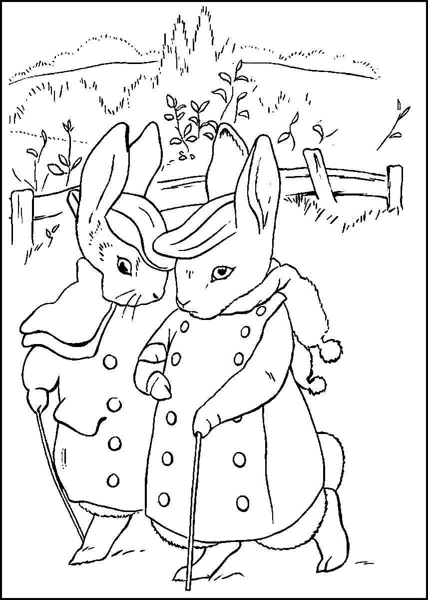 Peter Rabbit Coloring Pages Cartoons peter rabbit22 Printable 2020 4891 Coloring4free