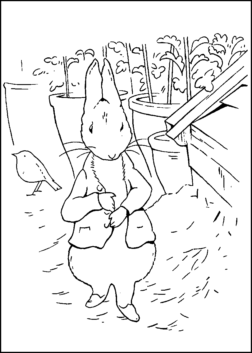 Peter Rabbit Coloring Pages Cartoons peter rabbit5 Printable 2020 4896 Coloring4free