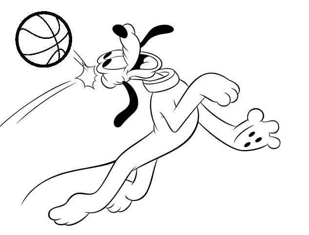 Pluto Coloring Pages Cartoons Pluto Basketball Printable 2020 4959 Coloring4free