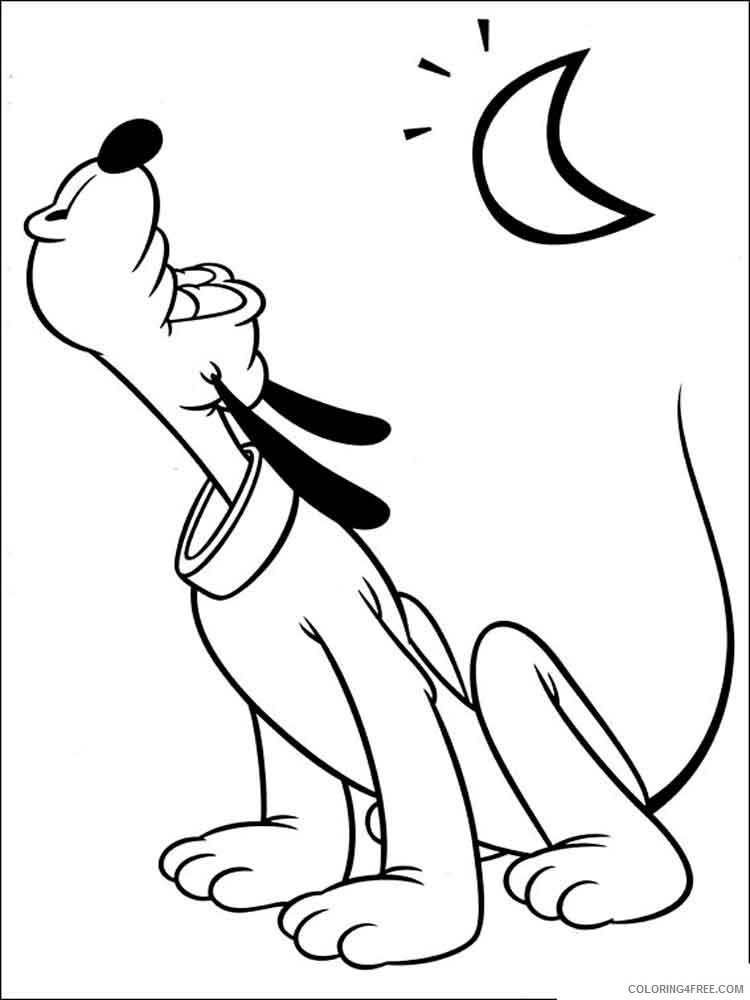 Pluto Coloring Pages Cartoons pluto 10 Printable 2020 4967 Coloring4free