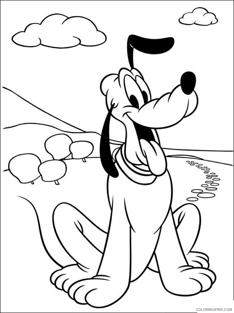 Pluto Coloring Pages Cartoons pluto 11 Printable 2020 4968 Coloring4free