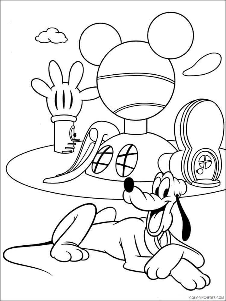 Pluto Coloring Pages Cartoons pluto 12 Printable 2020 4969 Coloring4free