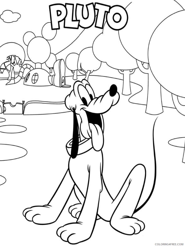 Pluto Coloring Pages Cartoons pluto 17 Printable 2020 4971 Coloring4free