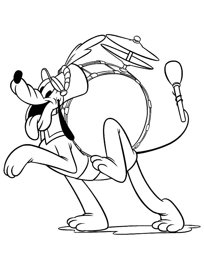 Pluto Coloring Pages Cartoons pluto 18 Printable 2020 4972 Coloring4free
