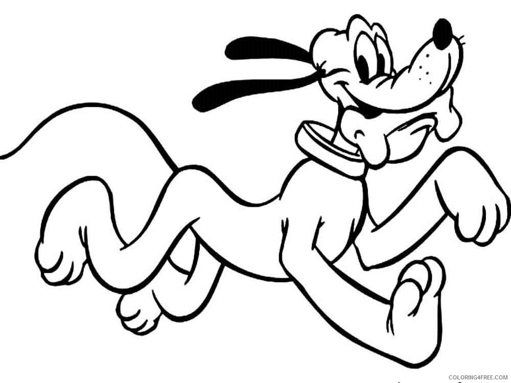 Pluto Coloring Pages Cartoons pluto 19 Printable 2020 4974 Coloring4free