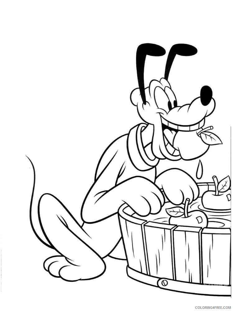 Pluto Coloring Pages Cartoons pluto 5 Printable 2020 4978 Coloring4free