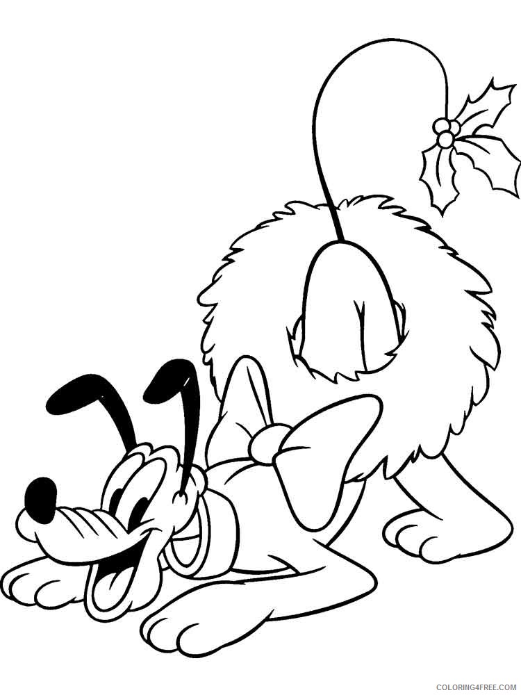 Pluto Coloring Pages Cartoons pluto 6 Printable 2020 4979 Coloring4free