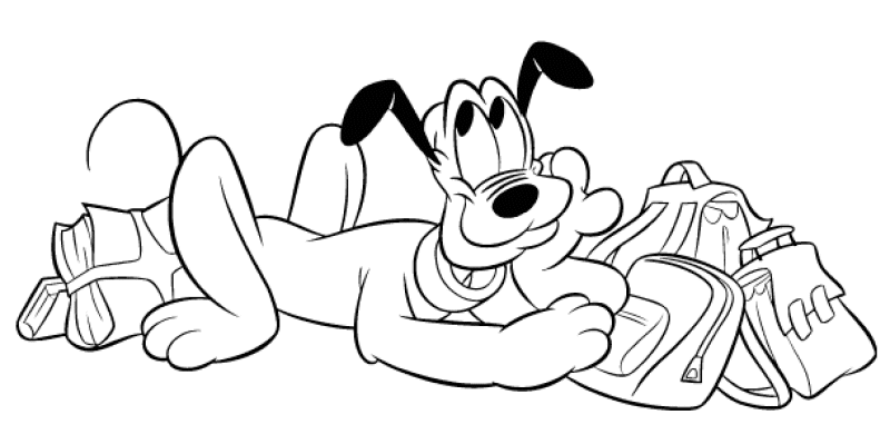 Pluto Coloring Pages Cartoons pluto 8 Printable 2020 4981 Coloring4free
