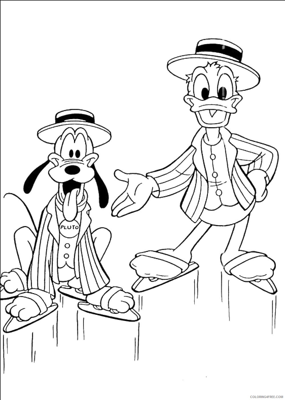 Pluto Coloring Pages Cartoons pluto_cl_01 Printable 2020 4923 Coloring4free