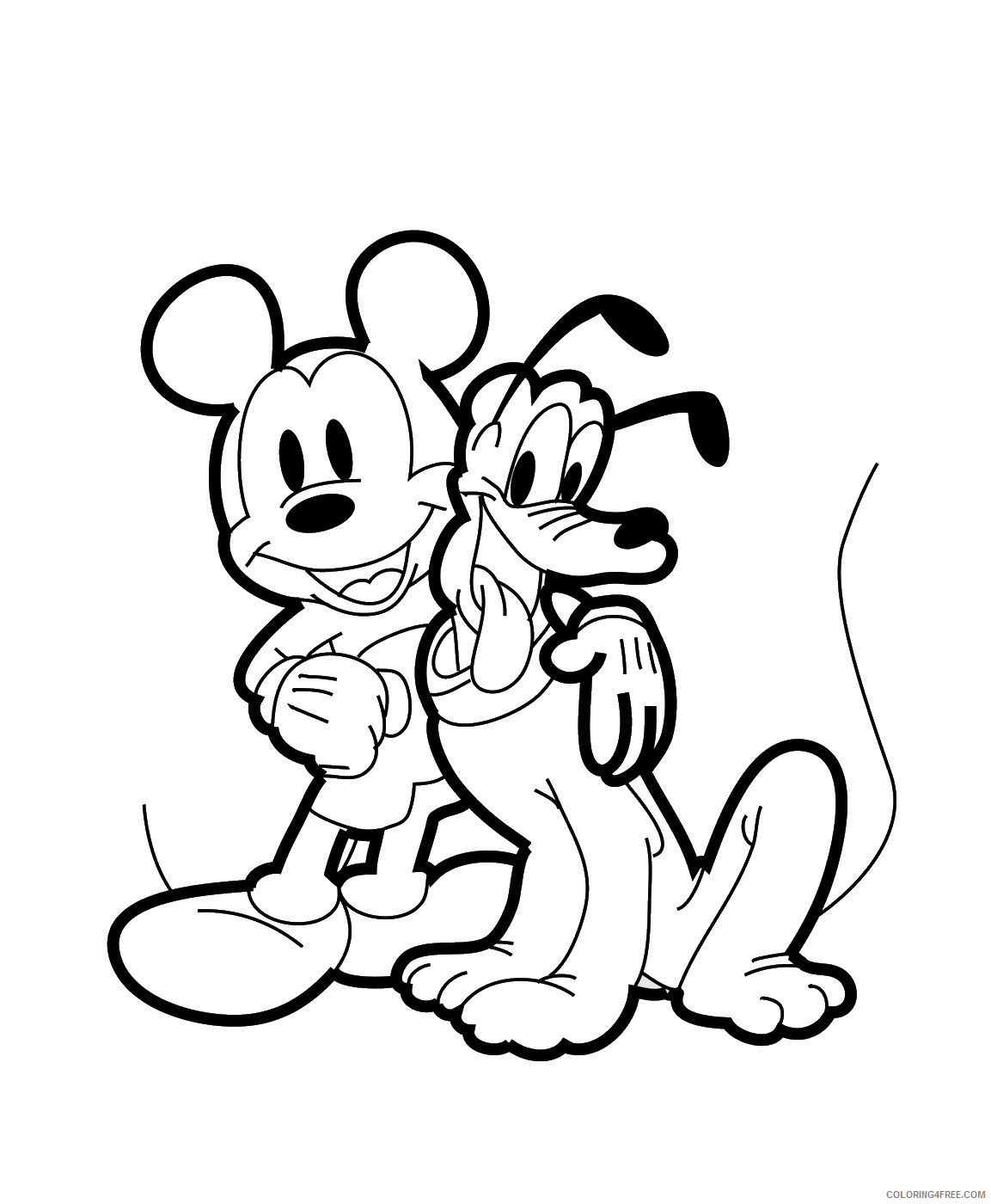 Pluto Coloring Pages Cartoons pluto_cl_03 Printable 2020 4925 Coloring4free