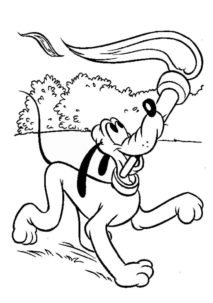 Pluto Coloring Pages Cartoons pluto_cl_09 Printable 2020 4927 Coloring4free