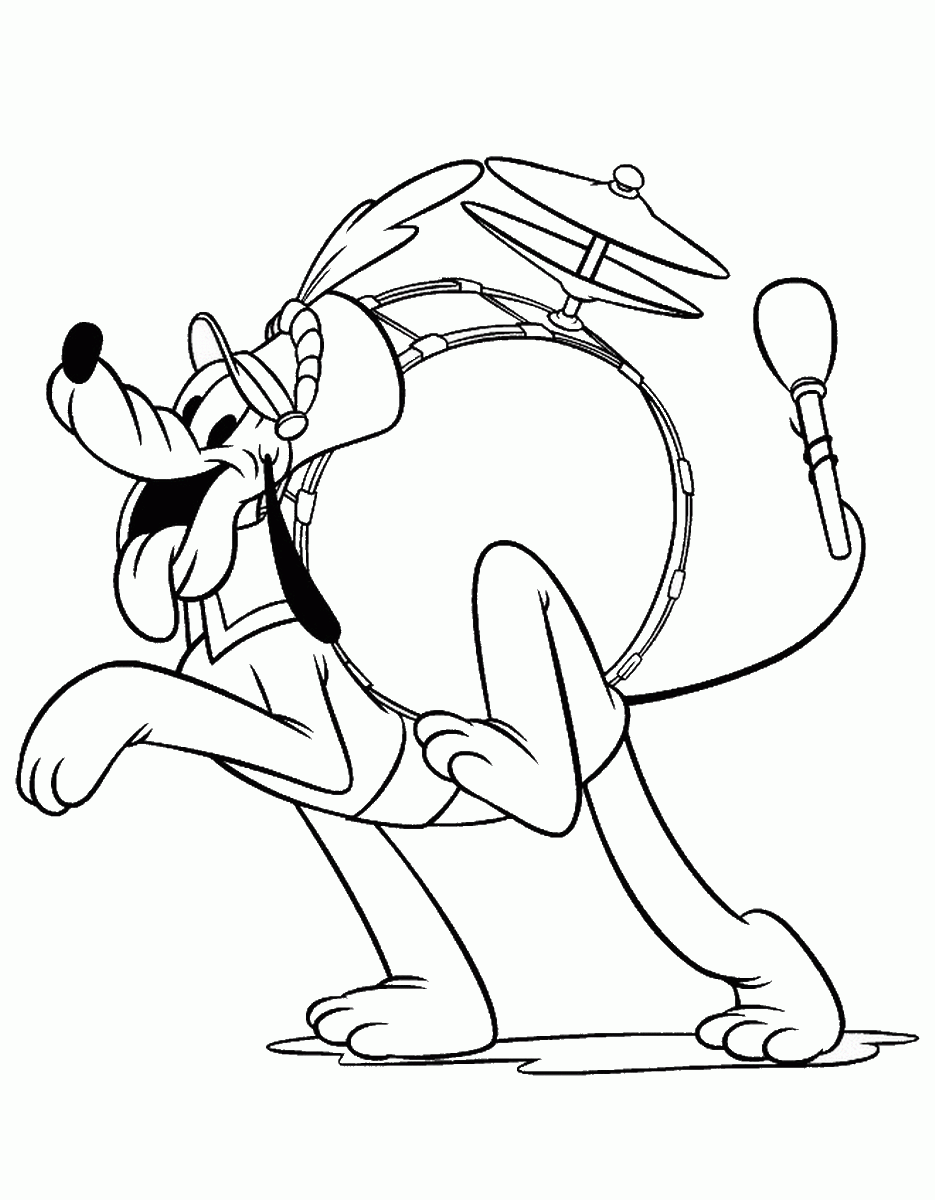 Pluto Coloring Pages Cartoons pluto_cl_11 Printable 2020 4928 Coloring4free