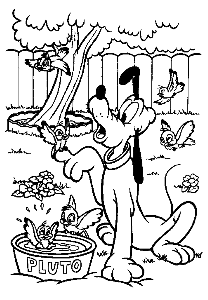Pluto Coloring Pages Cartoons pluto_cl_14 Printable 2020 4930 Coloring4free