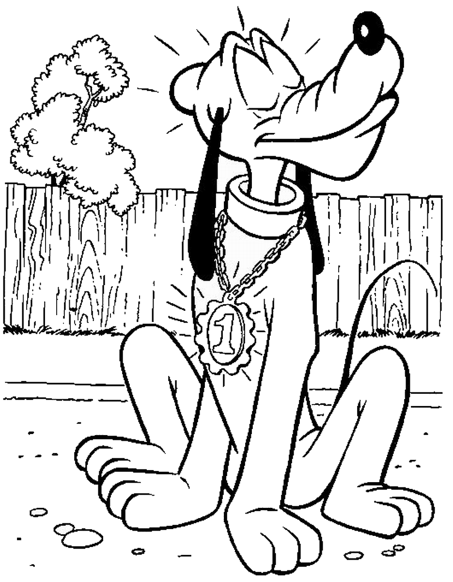 Pluto Coloring Pages Cartoons pluto_cl_15 Printable 2020 4931 Coloring4free