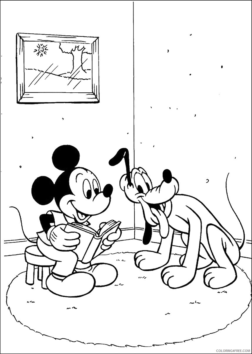 Pluto Coloring Pages Cartoons pluto_cl_24 Printable 2020 4934 Coloring4free