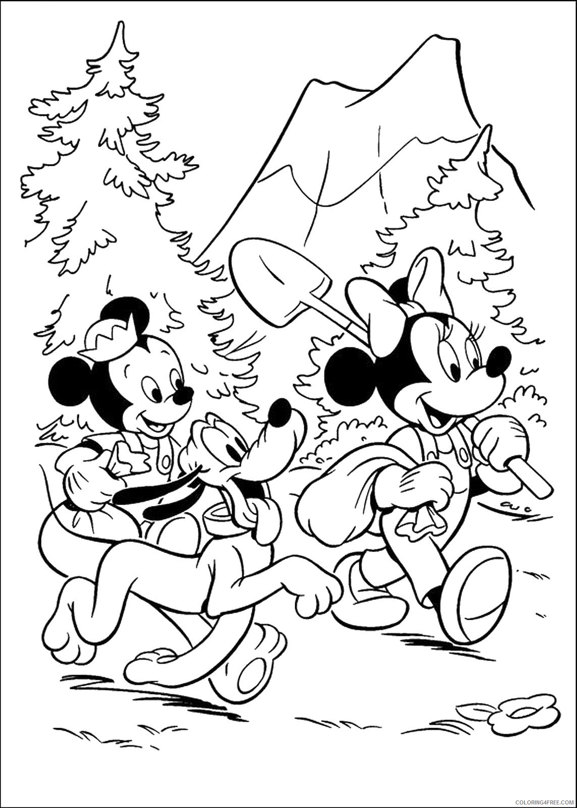 Pluto Coloring Pages Cartoons pluto_cl_26 Printable 2020 4936 Coloring4free