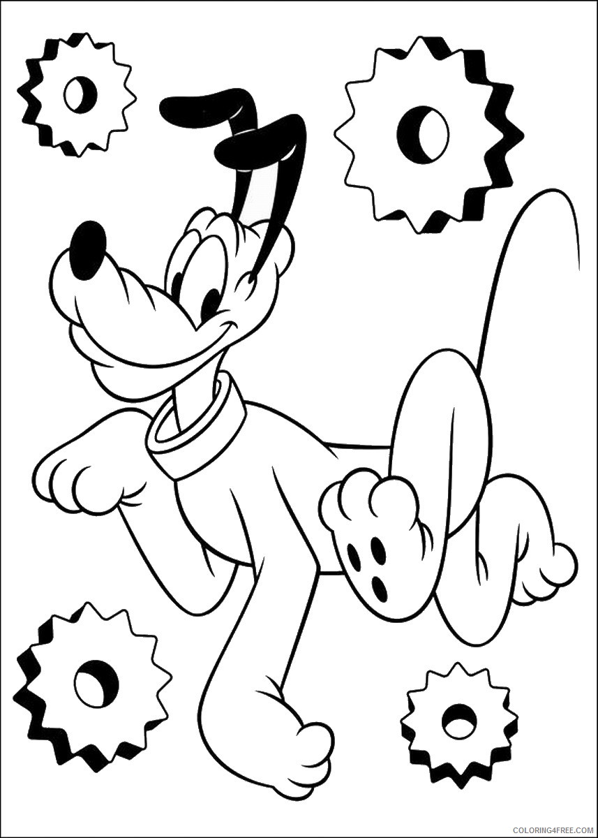Pluto Coloring Pages Cartoons pluto_cl_28 Printable 2020 4938 Coloring4free